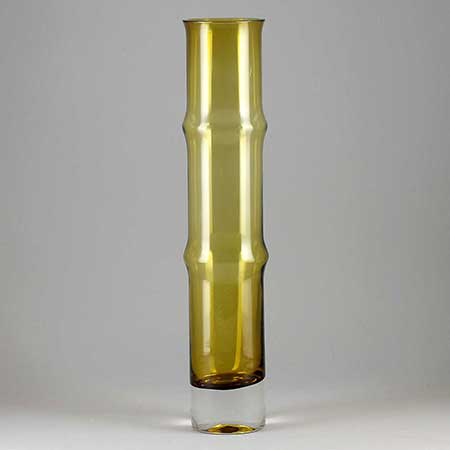 Pampula vase 90mm イエロー H型 ポムポムベース
